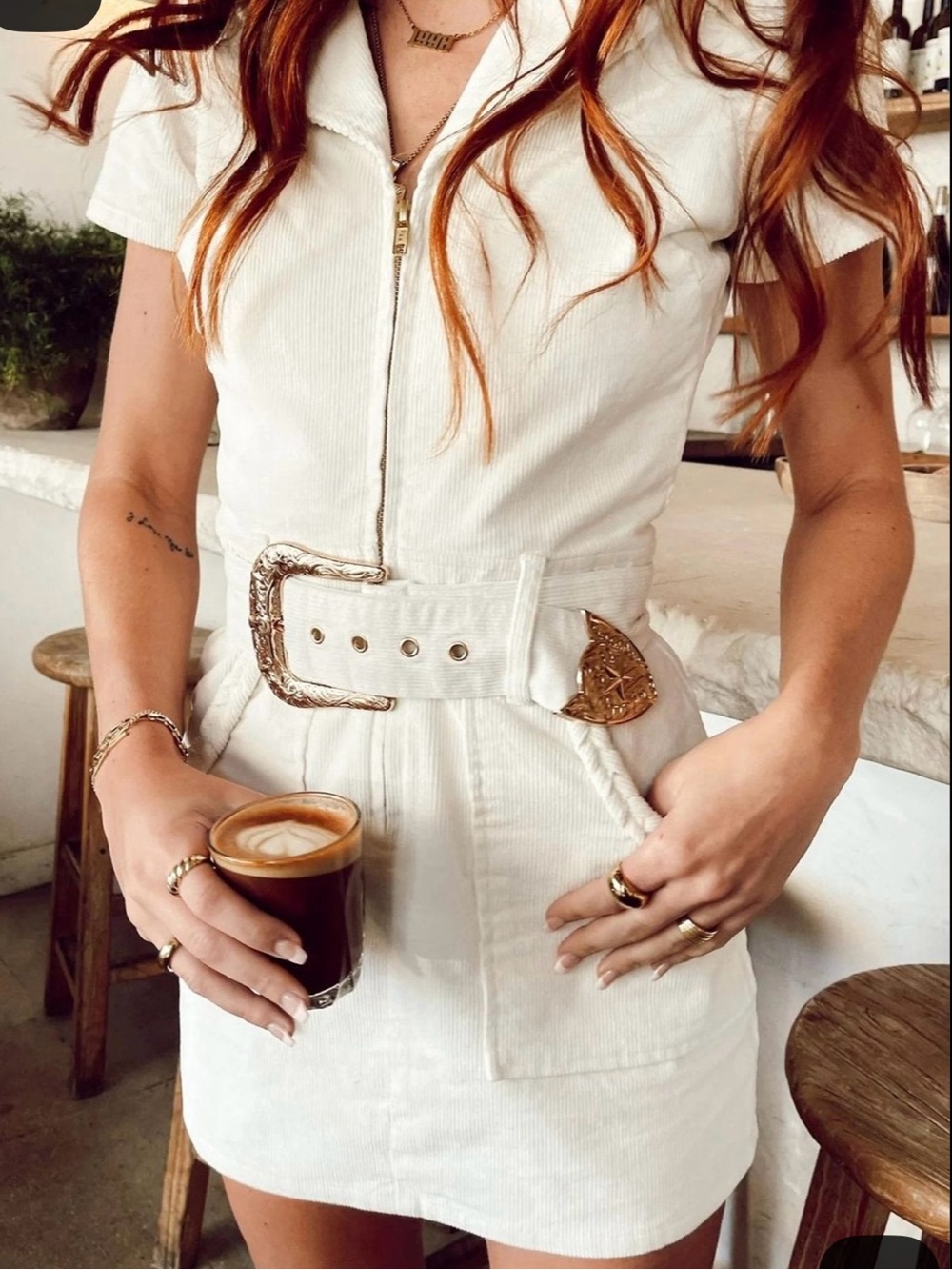 Show Me Your Mumu Outlaw Corduroy Zip Front Mini Dress